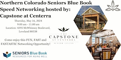 Imagem principal do evento Seniors Blue Book Speed Networking hosted by: Capstone at Centerra