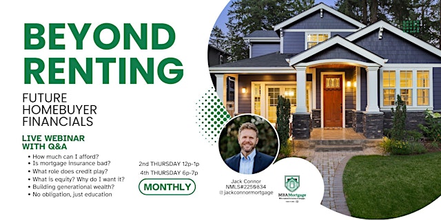 Image principale de Beyond Renting: Bi-weekly webinars for Future Homeowners