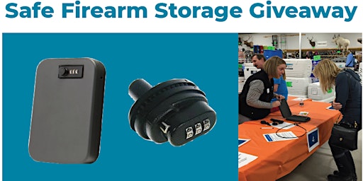 Primaire afbeelding van Safe firearm storage giveaway - free lock boxes and trigger locks
