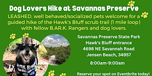 Imagem principal do evento Dog Lover's Hike of Hawk's Bluff Trail