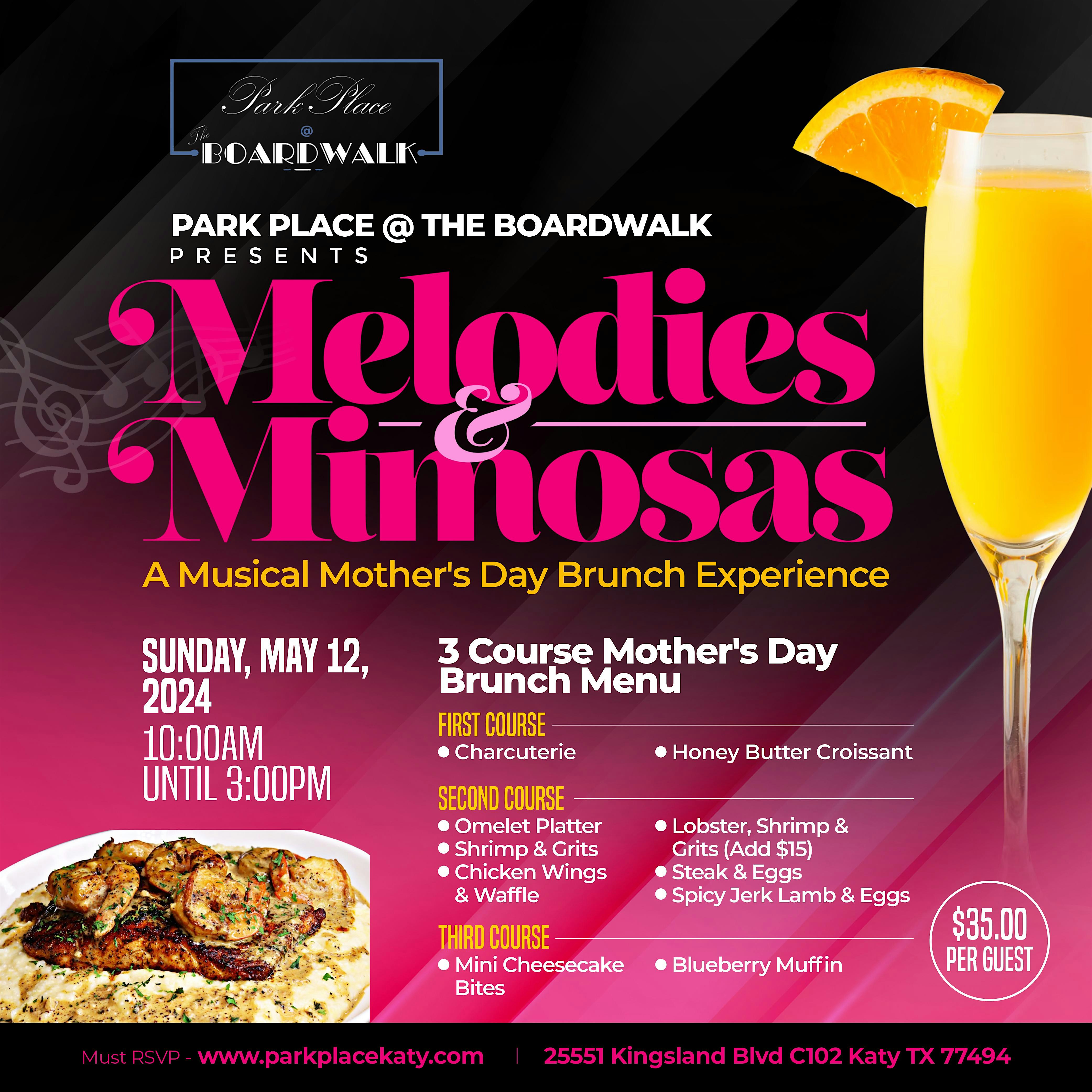 Mother's Day Brunch ~ Melodies & Mimosas