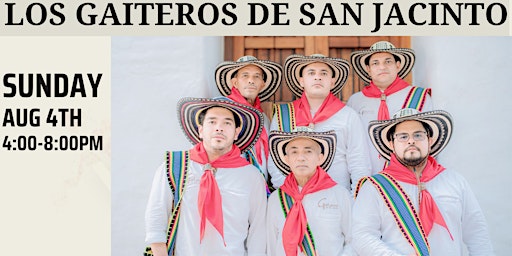 Imagem principal do evento Los Gaiteros De San Jacinto - Vine & Vibes Summer Concert Series