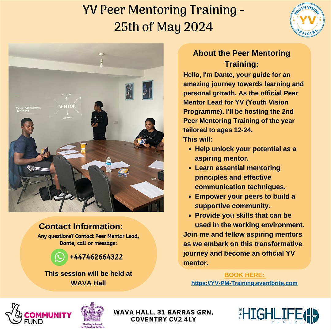 YV Peer Mentoring Training