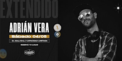 Imagem principal do evento DJ Adrián Vera - E X T E N D I D O