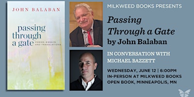Imagem principal de In person: John Balaban appearing at Milkweed Books