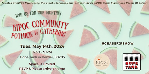 Imagem principal de May 14th, 2024 - BIPOC Psychedelic Monthly Gathering & Potluck