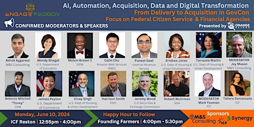 Engage FedGov: AI, Automation, Acquisition, Data and Digital Transformation primary image