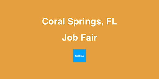 Imagem principal do evento Job Fair - Coral Springs