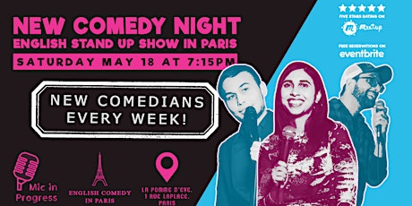 New Comedy Night | English Stand-Up Show in Paris