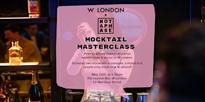 London Social - Mocktail Masterclass at W London primary image