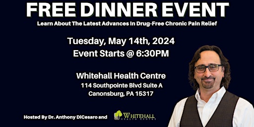 Image principale de Learn Drug-Free Chronic Pain Relief Advances | FREE Pittsburgh Dinner Event