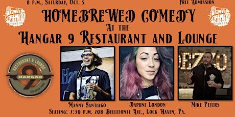 Homebewed Comedy at the Hangar 9 Restaurant and Lounge