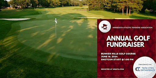Imagem principal do evento 2024 Minnesota Athletic Trainers' Association Annual Golf Fundraiser