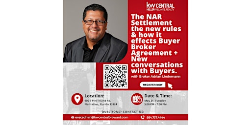 Imagem principal do evento The NAR Settlement, the new rules & how it effects Buyer Broker Agreement