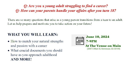 Hauptbild für Young Adults: Prepare for Success