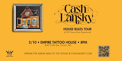 Imagem principal do evento Cash Lansky Presents : HOUSE RULES #1
