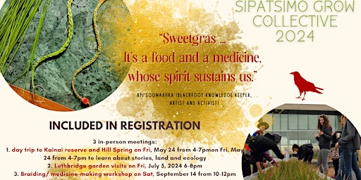 Imagem principal do evento Sipatsimo (Sweetgras) Grow Collective Series (3 events)