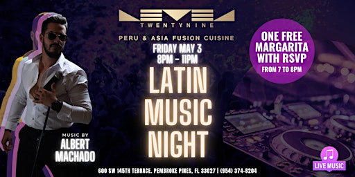 Imagem principal do evento Latin Music Night at Level TwentyNine