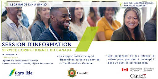 Primaire afbeelding van Session d'information  | Service correctionnel du Canada