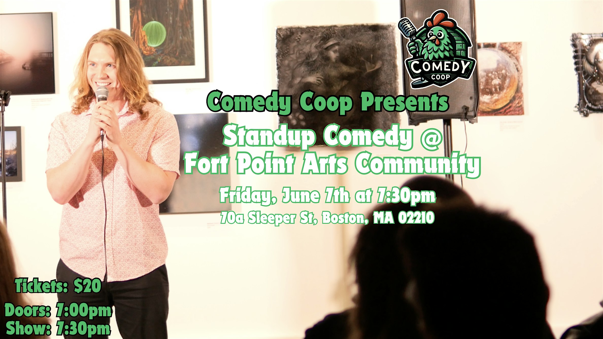Comedy Coop Presents: Stand Up Comedy @ Fort Point Arts Community - Fri.