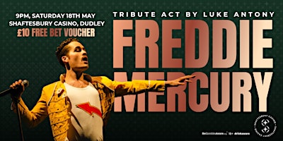 Imagem principal do evento Freddie Mercury Tribute Act at Shaftesbury Casino Dudley