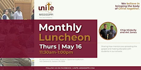 Unite Mississippi Monthly Inspiring and Equipping Lunch - May 2024