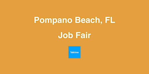 Primaire afbeelding van Job Fair - Pompano Beach