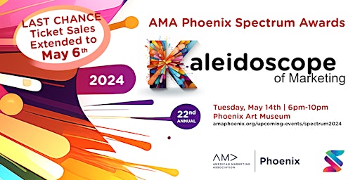 Immagine principale di AMA Phoenix 2024 Spectrum Awards - ATTEND THE EVENT/PURCHASE TICKETS 