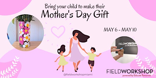 Imagem principal do evento Bring your Child to Make a Mother's Day Gift in our D.I.Y Studio