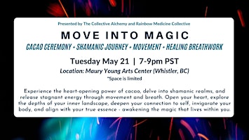 Imagen principal de Move into Magic: Cacao Ceremony + Shamanic Journey + Movement + Healing Breathwork