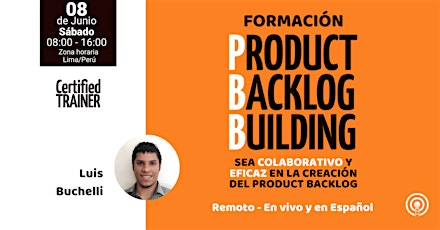 Formación Product Backlog Building (PBB) Remoto primary image