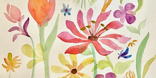 Imagem principal do evento Easy! Watercolor Workshop: Flower Petals and Leaves