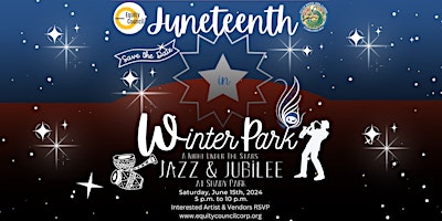 Image principale de Juneteenth in Winter Park: Jazz & Jubilee A Night Under the Stars