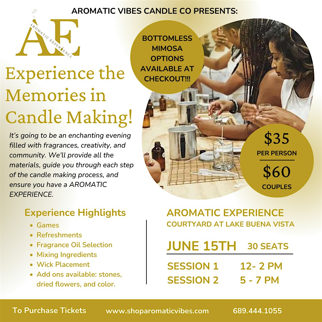 The Aromatic Experience Candle Making Class