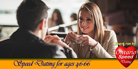 Speed Dating with FREE canadian food (ages 46-66)