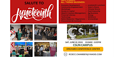 RCBCC Chamber SFV JUNETEENTH SALUTE IN THE VALLEY @ BUSINESS SUMMIT - EXPO!  primärbild