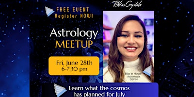 Imagem principal de Temecula Astrology Meetup with Devin - Forecast for July 2024