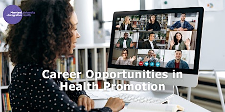 Webinar | Career Opportunities in Health Promotion