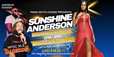 Primaire afbeelding van Sunshine Anderson Performing Live @ Piano Keys Lounge June 1st