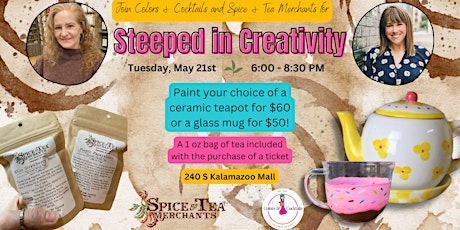 Steeped in Creativity: Tea Infused Painting Experience!