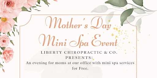 Image principale de Mother's Day Mini Spa Event