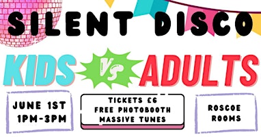 Imagem principal do evento Silent Disco Scarborough - Kids vs Adults