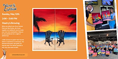 Imagem principal do evento Mom-osa Paint and Sip – Beach Sunset