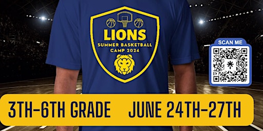 Primaire afbeelding van St. Mark's Lutheran Lions Summer Basketball Camp 2024 (3rd-6th Grade)