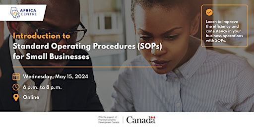 Introduction to Standard Operating Procedures (SOPs) for Small Businesses primary image