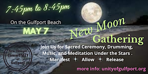 Imagem principal do evento New Moon Ceremony on Gulfport Beach