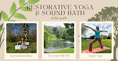 Hauptbild für Restorative Yoga and Sound Bath in the park