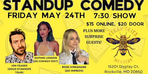 Hauptbild für Comedy @ Clear Skies Meadery! Paypal only- see other event for pay options