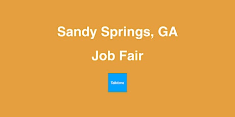 Job Fair - Sandy Springs