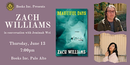 Imagem principal do evento ZACH WILLIAMS at Books Inc. Palo Alto